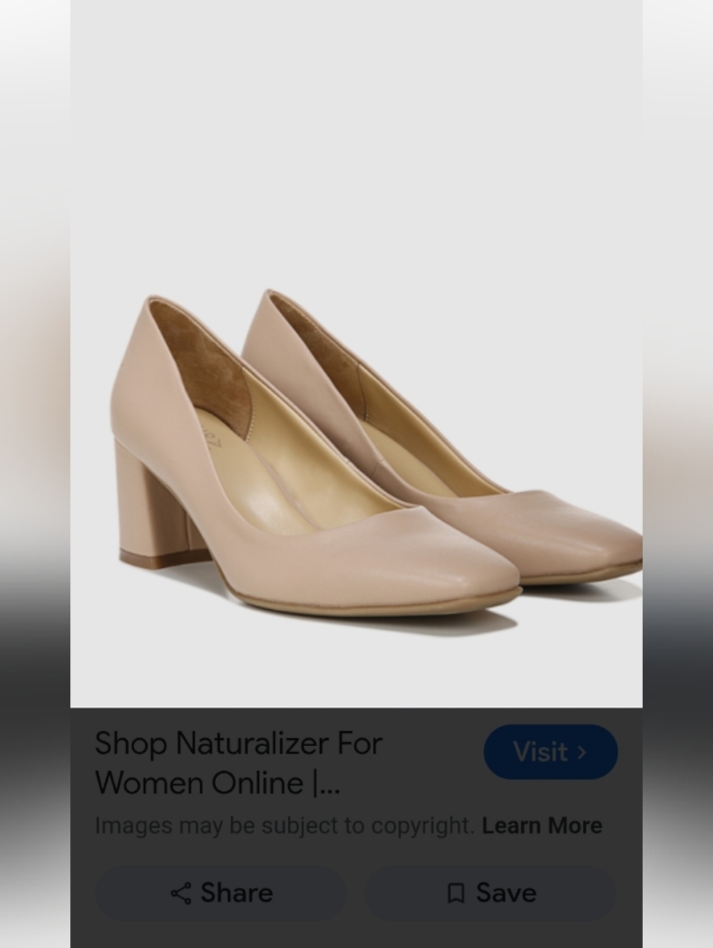 NWOT Easy Spirit Women's Super Comfort- Beige Block Heel Pumps Size 8.5